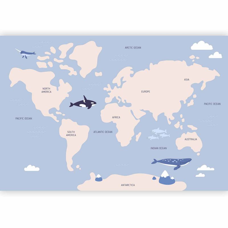 Fototapeta flizelinowa Premium Artgeist 155g/m2 Dla dzieci szara 150x105 (3 części) 10037aa rolka 1 szt