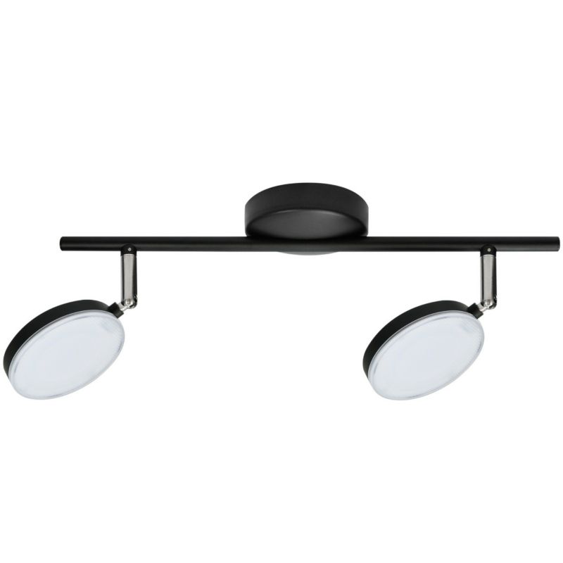 Lampa sufitowa Polux Capri czarna LED 10W 3000K 700lm wym: 15 x 40 x 10 cm - 1 szt.