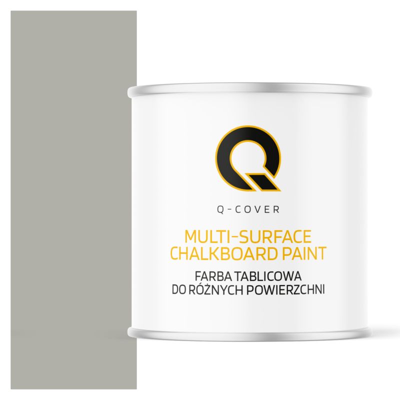 Farba Tablicowa Do Ścian Pisania Kredą Q-Cover Kolor Szary agatowy RAL7038 Mat 2.5L