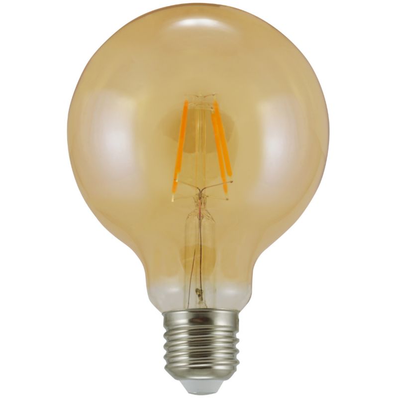 Żarówka LED Sanico Goldlux LED E27 FILAMENT G95 Vintage Amber 4W CIEPŁA 2000K - 1 szt.
