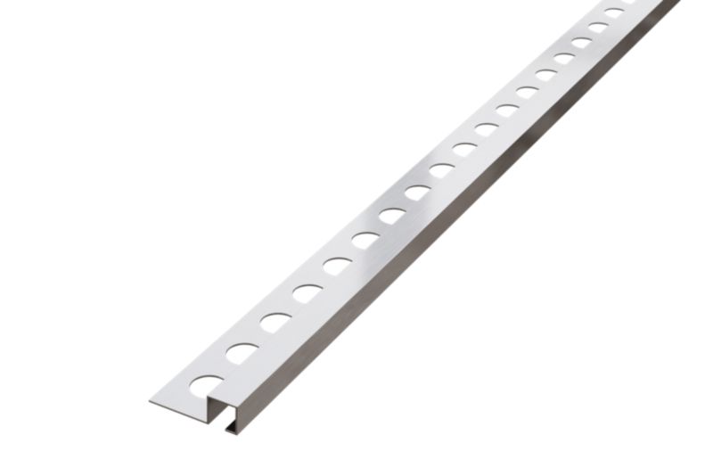 Listwa narożna glazurnicza Qs Lambro srebrna matowa 1.2cm x 270cm 1 szt.