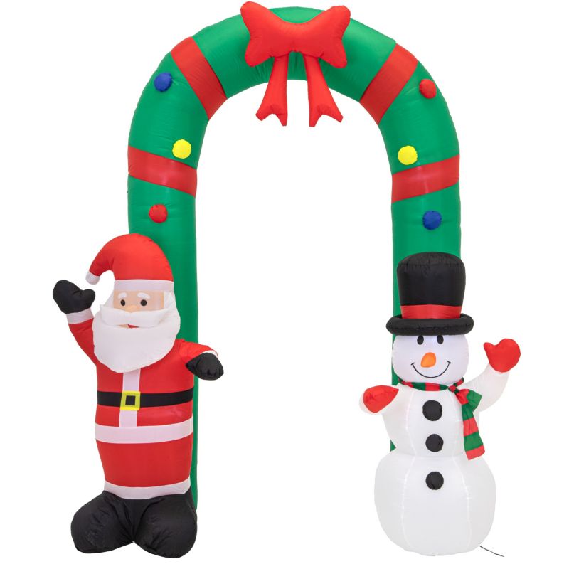 Łuk Świąteczny JUMI Pompowany Led Mikołaj Bałwan 1 szt.