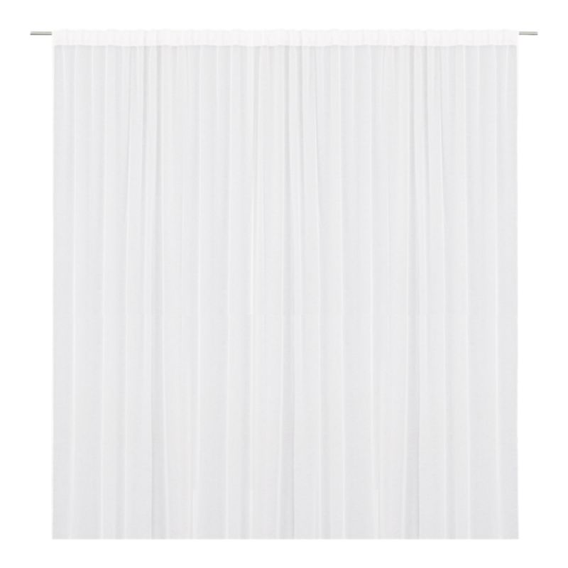 Firana GoodHome Tongi len 300 x 300 cm biała