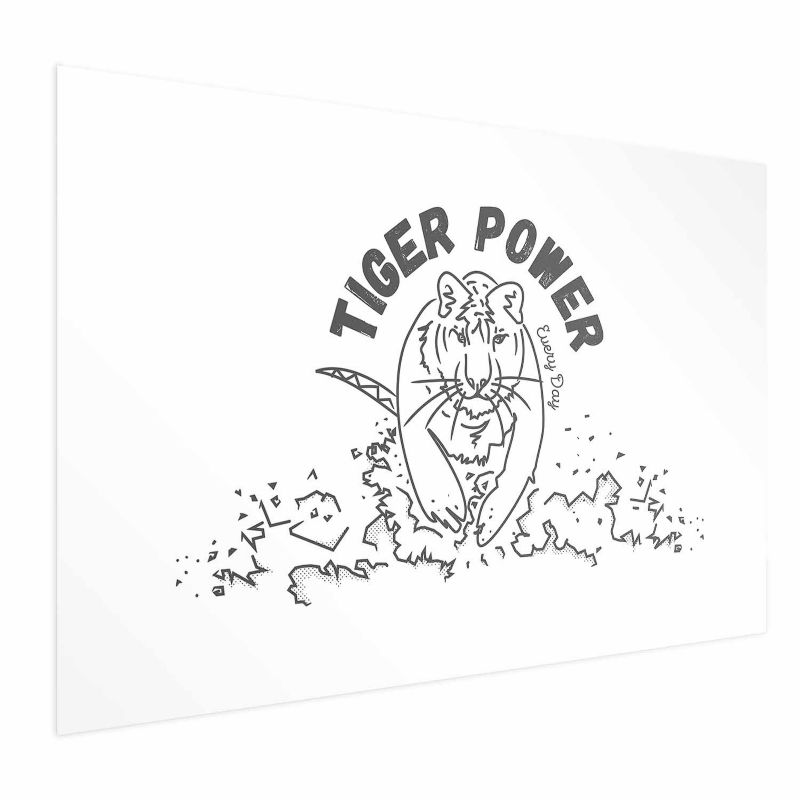Plakat Artgeist Tiger power 90x60 cm bez ramy 1 szt