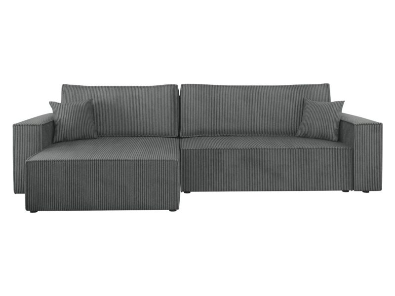 Narożnik z funkcją spania MIRJAN 24 Karl Maxi Sztruks ciemny szary 1 szt.