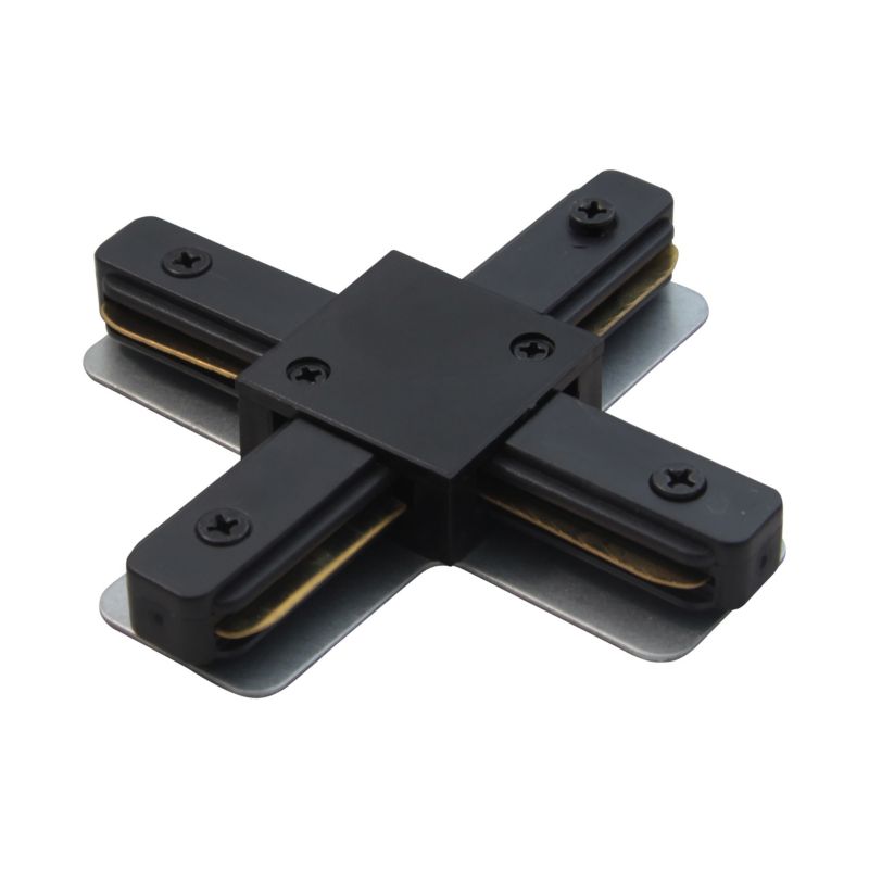 Łącznik MasterLED HQ typ + szyna 1-fazowa czarny mat 1 szt.