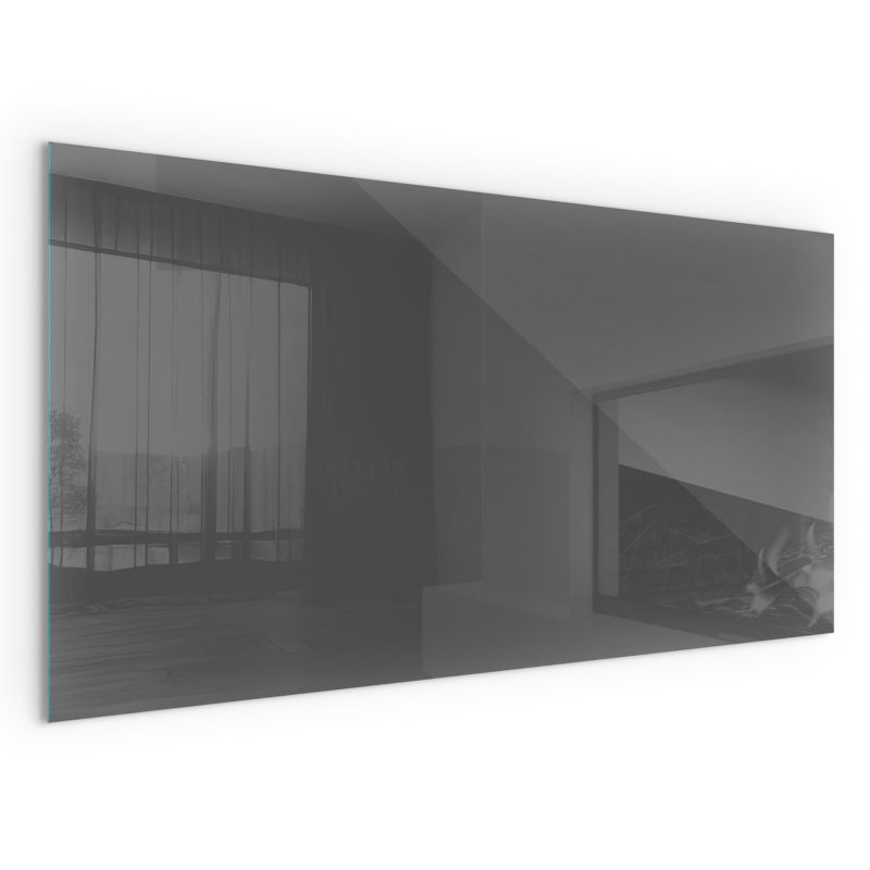 Podkładka Szklana Wallfluent 100x50 cm Ochrona Podłogi przed Kominkiem Kolor Szaro-brązowy 1 szt.