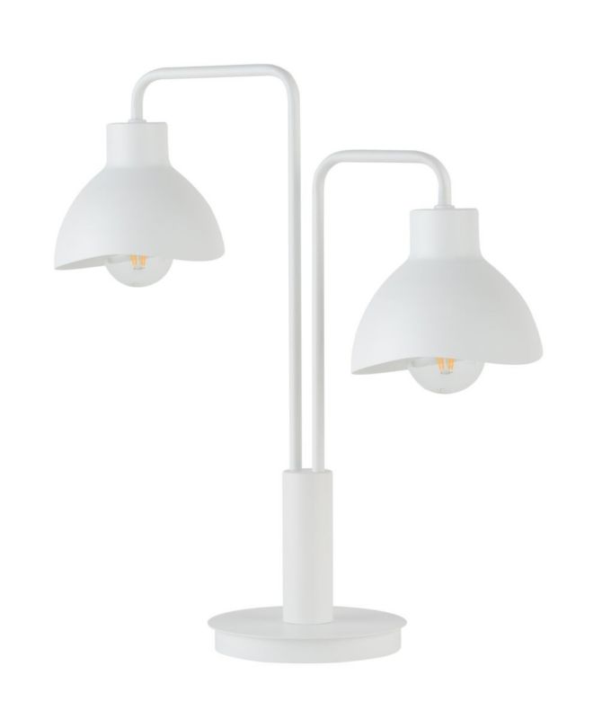Lampa stołowa Sigma Lighting Holi biała 2 x E27 x 15W IP20 wym: 48 x 44 x 16 cm metal - 1 szt.