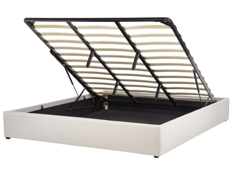 Łóżko Dinan 180 x 200 cm Jasnobeżowy 1 szt.