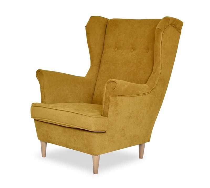 Fotel uszak do salonu Family Meble ARI żółty 1szt