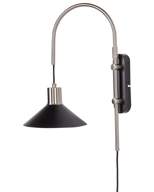 Lampa ścienna Sissa Regulowana Metal Czarny 1 szt.