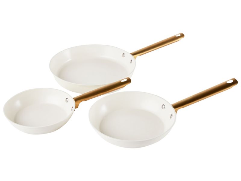 Zestaw 3 patelni Elite pro Złamana biel 1 kpl