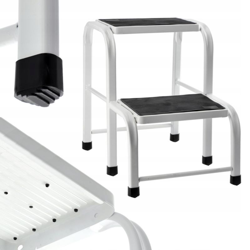 Taboret KADAX Podest Schodki Solidny metalowy Drabinka Ze Schodkiem 150kg 1szt.