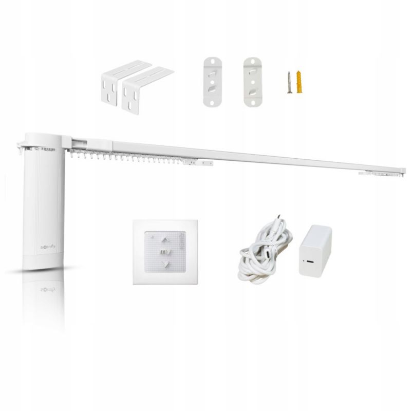 Karnisz elektryczny Somfy bezprzewodowy napęd do zasłon Curtain DIY Kit RTS 1 szt.