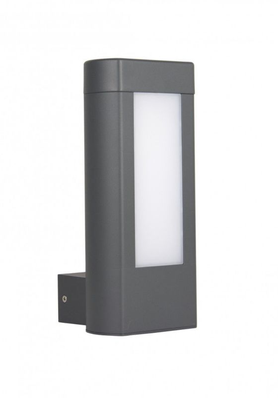 Kinkiet ścienny zewnętrzny SU-MA Evo ciemnoszary LED 8W 4000K 560 lm IP54 wym: 25 x 11 x 10,5 cm aluminium - 1 szt.