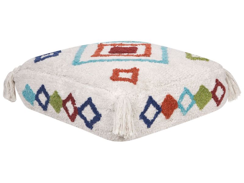 Poduszka podłogowa Seerani Bawełna Haft Biały 1 szt.