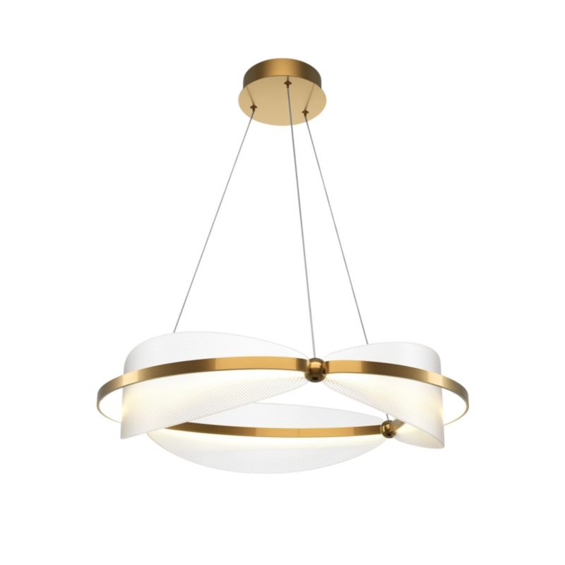 Lampa wisząca Maytoni Breeze mosiężno-przezroczysta nowoczesna okrągła wbudowany LED 45W 1 szt.