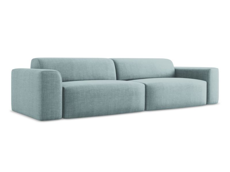 4-osobowa kanapa modułowa LaMiaSofa BOVA z tkaniny strukturalnej 300x104 cm jeans 1 szt.