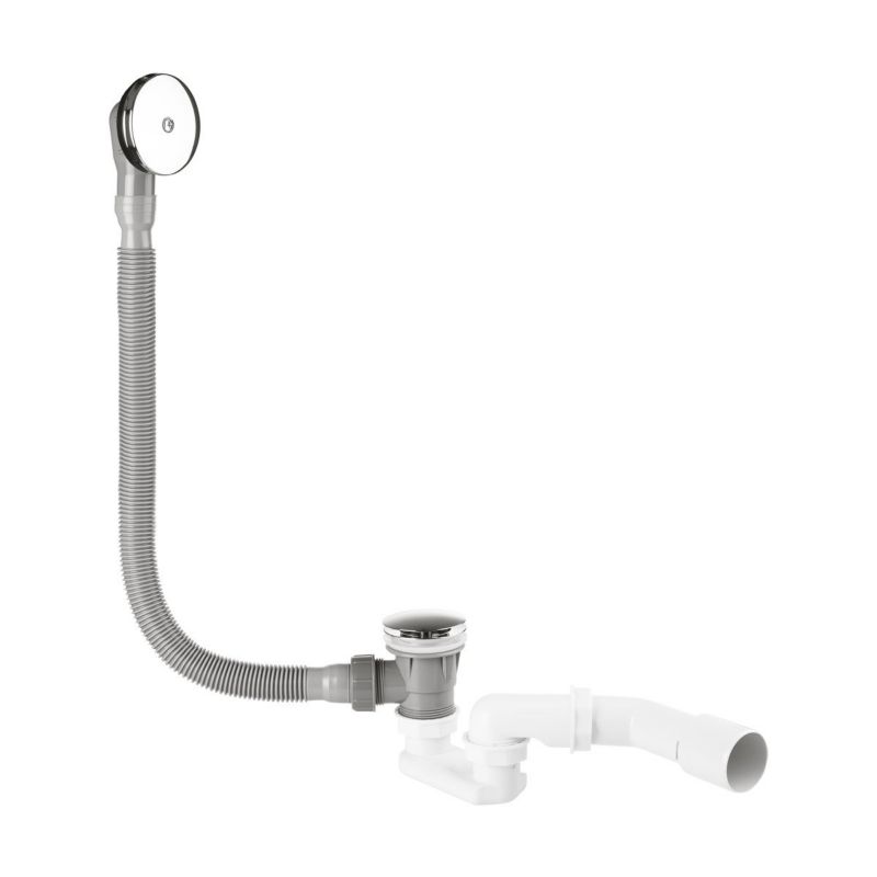 Syfon wannowy Oltens Anker chromowany z mechanizmem klik-klak, do wanien akrylowych, 1 szt.