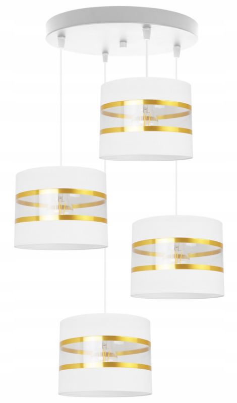 Lampa sufitowa wisząca Light Home LH Elegance Gold 4x E27 60W biały 1szt.