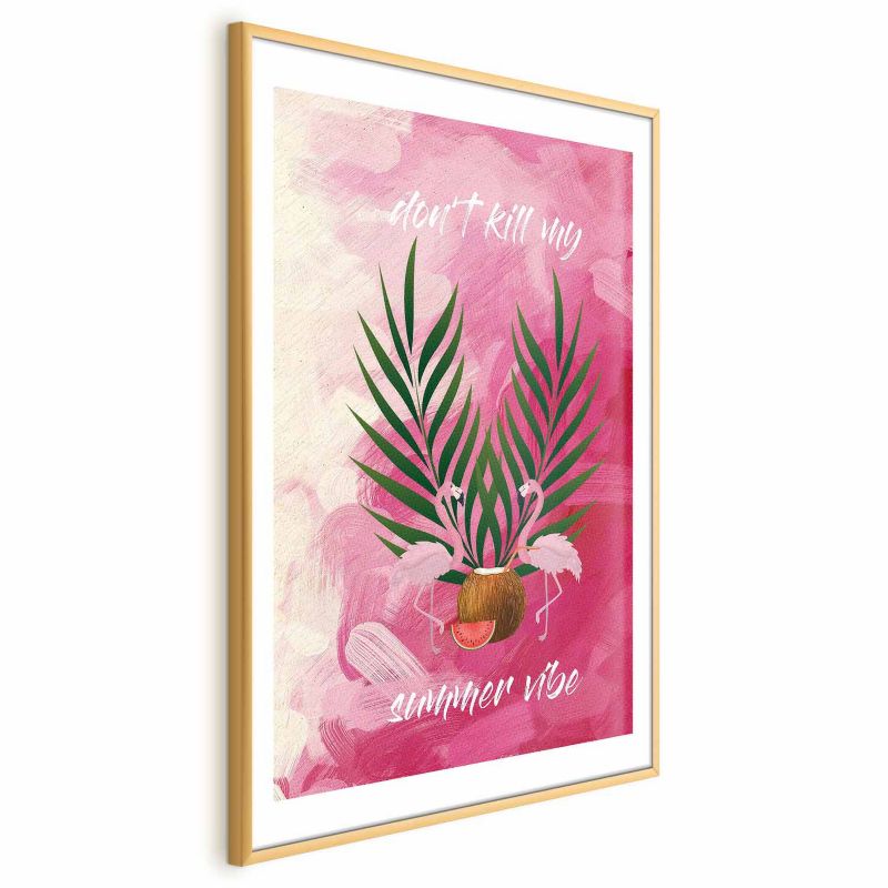 Plakat Artgeist Summer Vibe 60x90 cm z ramą złotą 1 szt