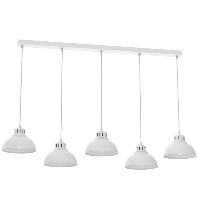 Lampa wisząca Luminex Sven biały matowy wym: 110 x 125 x 21 cm 5xE27 x 15W 1 szt.