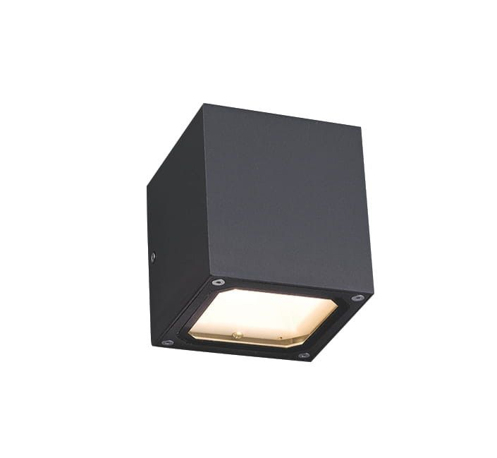 Kinkiet ścienny zewnętrzny Nowodvorski Lighting Khumbu grafit 1 x G9 x 40W IP44 wym: 11 x 11 x 11 cm - 1 szt.