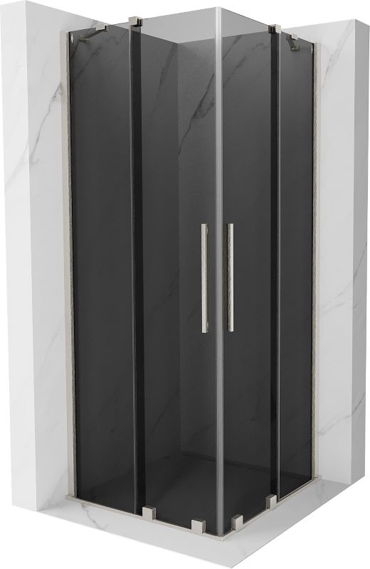 Kabina prysznicowa Mexen Velar Duo rozsuwana 100 x 100 cm grafit nikiel szczotkowany 1 szt.