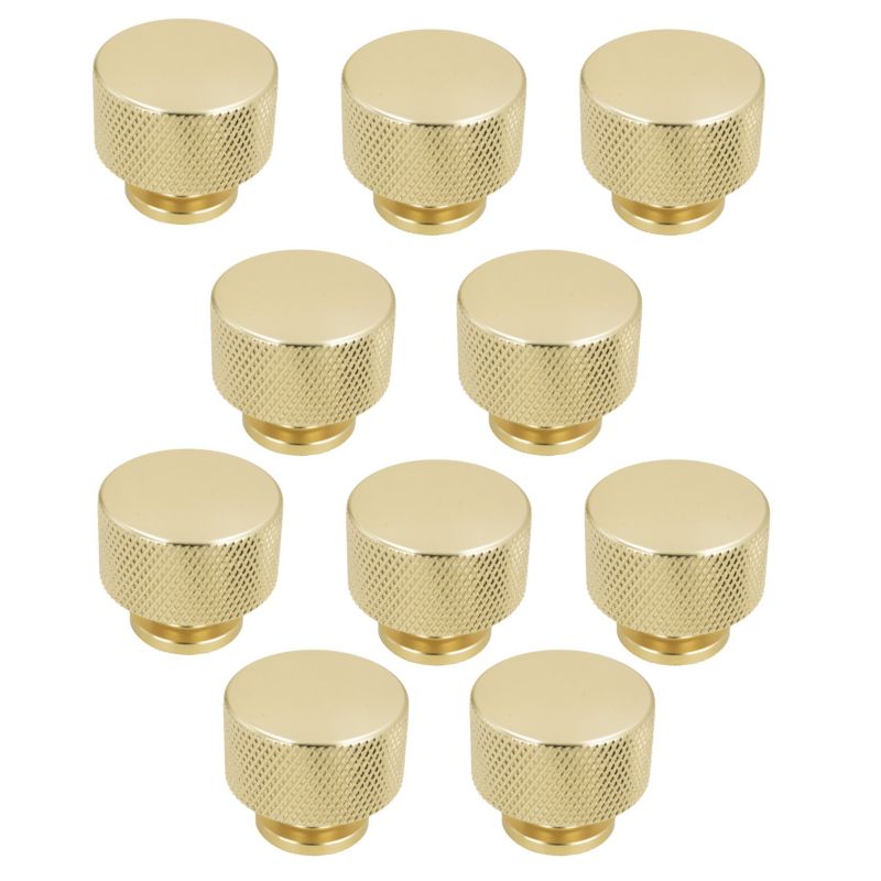10 x Gałka meblowa B&B okrągła metalowa Złota 10 szt