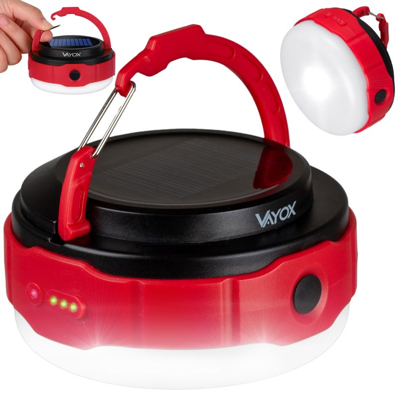 Latarka kempingowa Vayox VA0100 akumulatorowa solar powerbank 500lm 1 szt.
