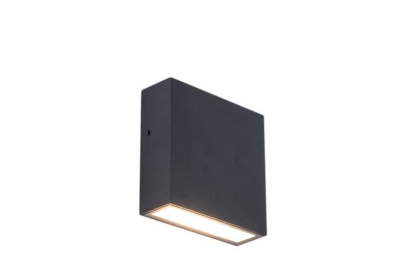 Kinkiet ścienny zewnętrzny Lutec Gemini czarny LED 9.2W 3000K 800lm IP54 wym: 11 x 11 x 3,8 cm aluminium - 1 szt.