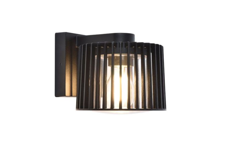 Kinkiet ścienny zewnętrzny Lutec Shyne czarny 1 x E27 x 25W IP54 wym: 15,3 x 16,1 x 19 cm - 1 szt.