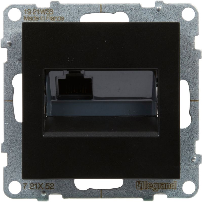 Gniazdo Legrand Suno RJ45 KAT6 UTP czarne