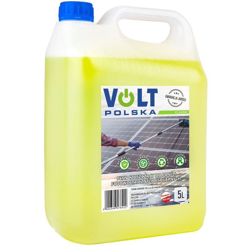 Płyn do mycia paneli solarnych i instalacji fotowoltaicznych VOLT POLSKA CLASSIC 5L 1szt.