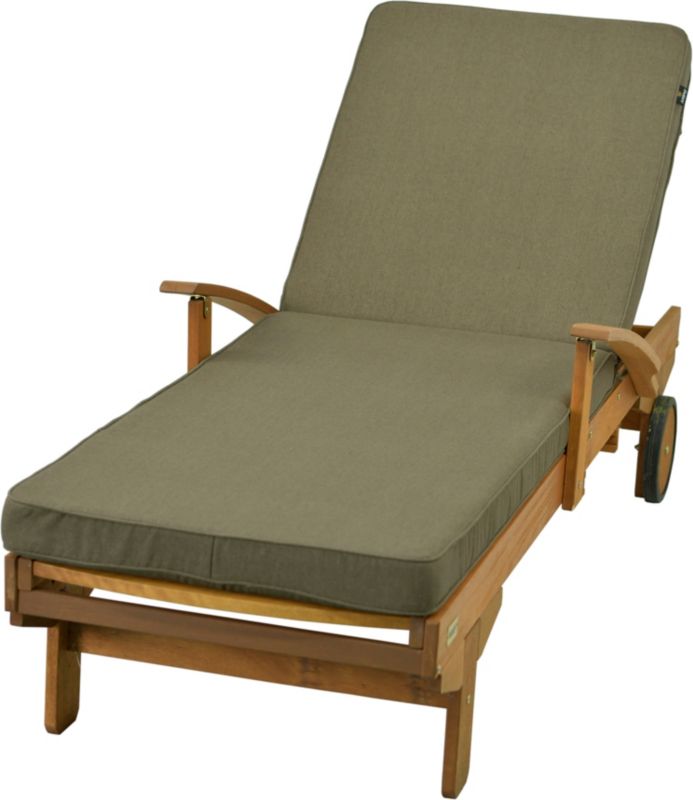 Poduszka na leżankę ogrodową AMPO gruba brązowy 1 szt.