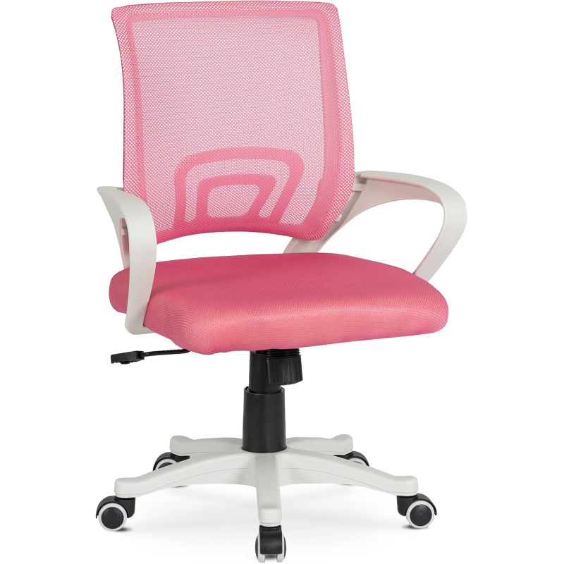 Fotel Obrotowy Nate Mebel Elite Młodzieżowy Różowy 1 szt