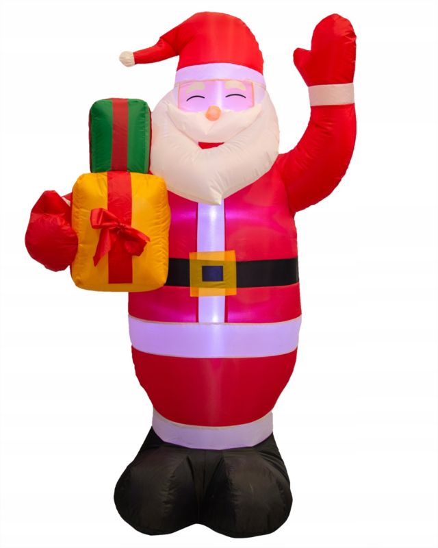 Mikołaj nadmuchiwany JUMI świecący duży pompowany LED 150 cm dmuchaniec 1 szt.