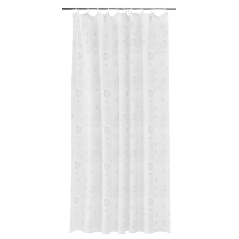 Zasłonka prysznicowa GoodHome Naiad 180 x 200 cm muszelki