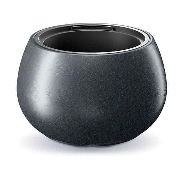 Doniczka Heos ECO Wood, Prosperplast, Antracytowy, 370 mm, 1 szt.