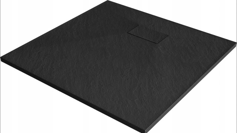 Brodzik prysznicowy Corciano kwadratowy 90 x 90 cm Czarny 1szt.