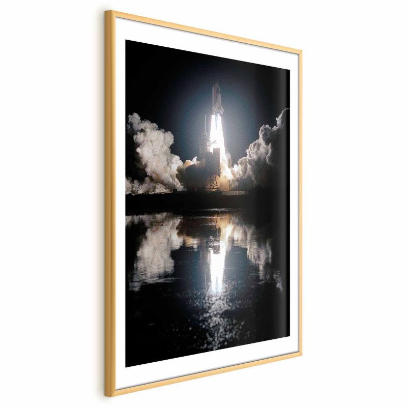 Plakat Artgeist Udany start 29,7x42 cm z ramą złotą z marginesem 1 szt