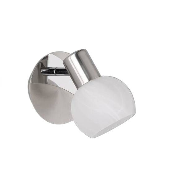 Lampa wisząca RL Antibes biało-srebrna wym: 17 x 11 x 12 cm 1xE14 x 1 szt.