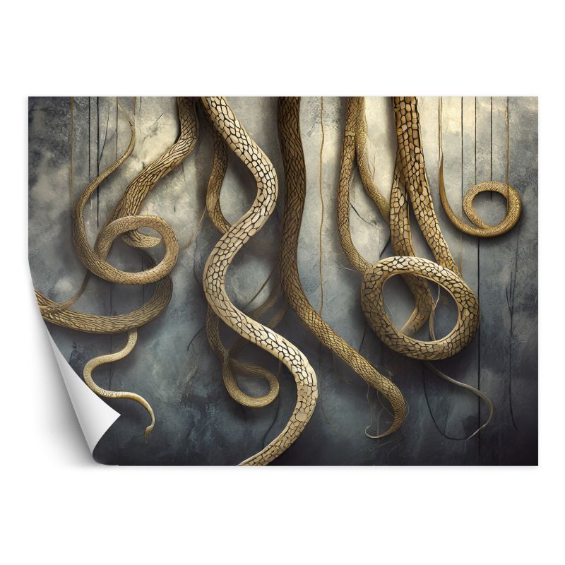 Fototapeta Feeby Abstrakcyjny złoty wąż 400x280 1 szt