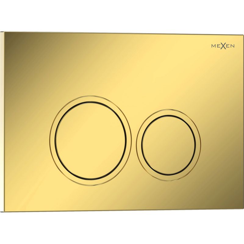 Przycisk spłukujący Mexen Tex 01 złoty szampański 1 szt.