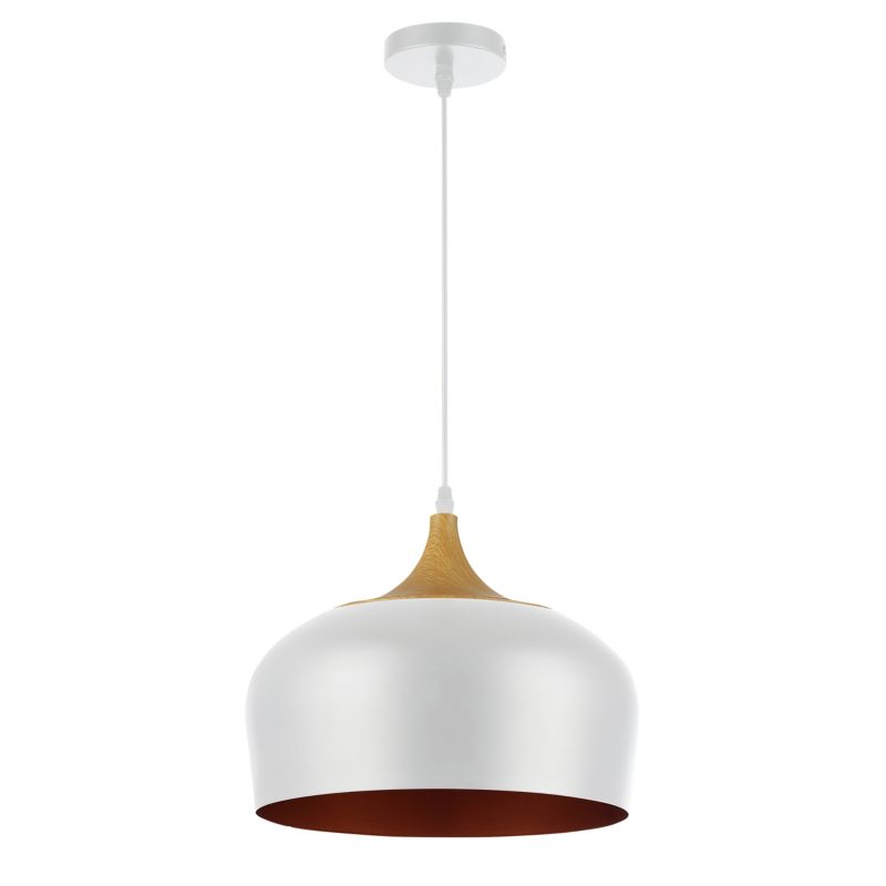 Lampa wisząca sufitowa MasterLED Lumina E27 żyrandol loft 124 cm IP20 biało-złota 1 szt.