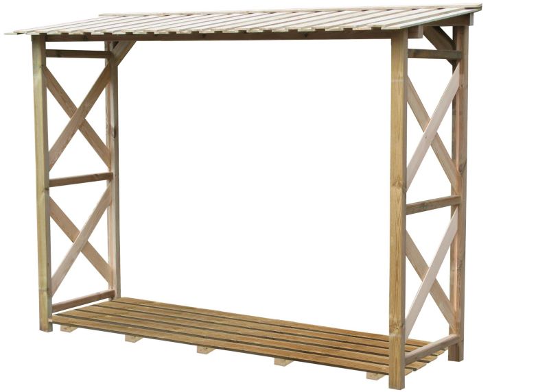 Uniwersalna wiata na drewno kominkowe Complex 240x65/h184 cm, impregnowana, 1 szt