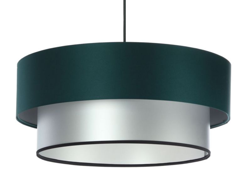 Lampa Bps Koncept wisząca DOUBLE GREEN 60 zielona/srebrna 1 szt