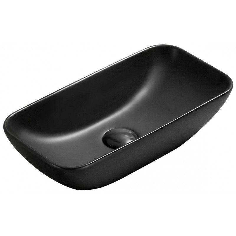 Umywalka nablatowa Mexen Klara czarna 46x23 cm 1 szt.