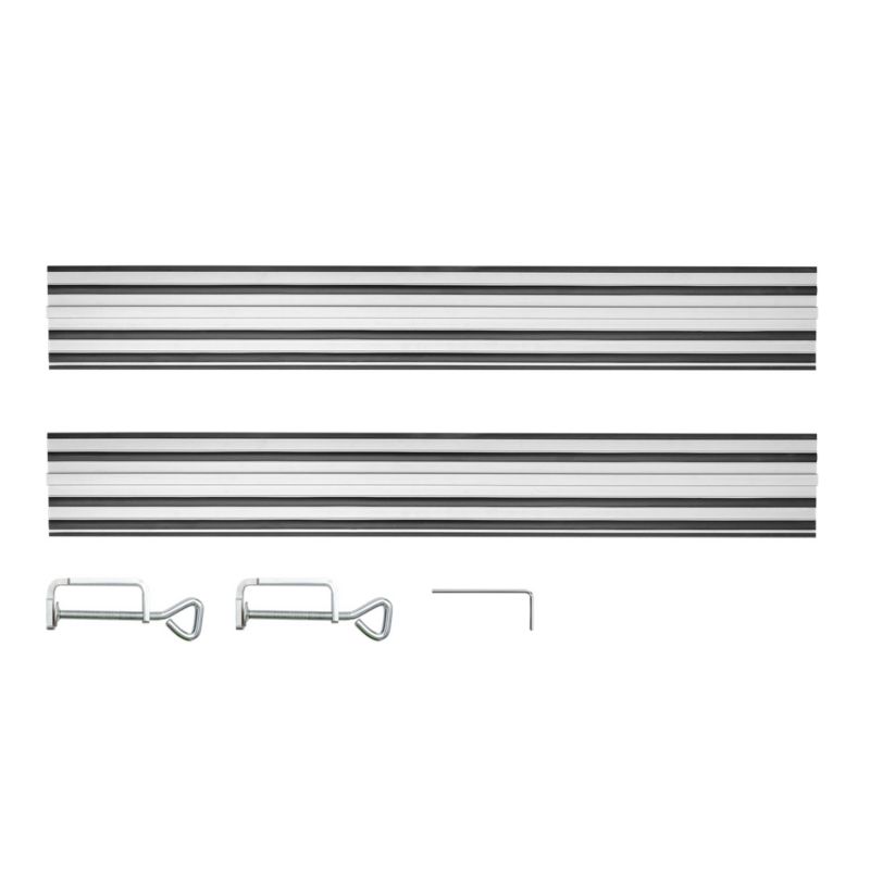 Szyny prowadzące do pilarki GRAPHITE 2 x 700 mm, łącznik, 2 zaciski 1 kpl