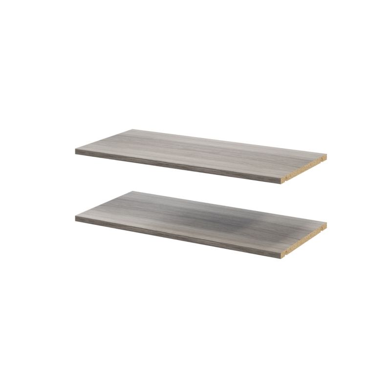 Półka do korpusu GoodHome Atomia 35 x 75 cm dąb szary 2 szt.